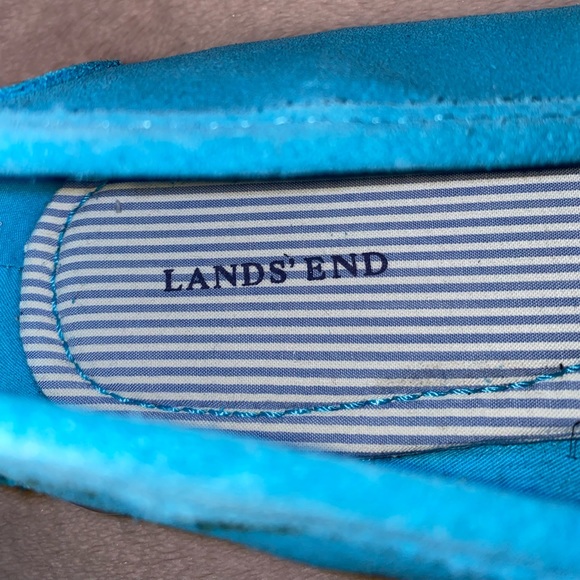 Lands’ End Unisex Turquoise Moccasins in Size 10 - Picture 2 of 2